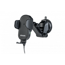 Caricabatterie wireless rapido verbatim fwc-01 da auto qi usb-c