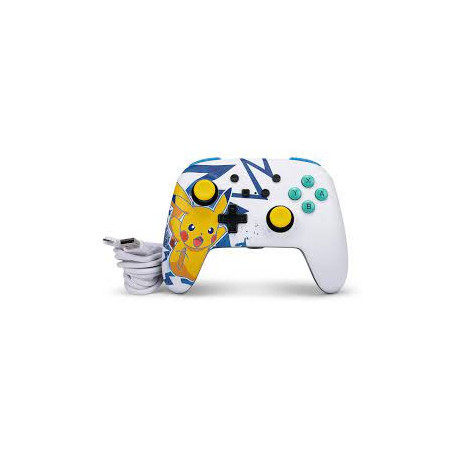 Controller powera pokemon pikachu per nintendo switch 3m/bianco [nsgp0041-01]