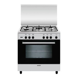 Cucina a gas glem gas a855gi classe a acciaio inossidabile [a855gi]