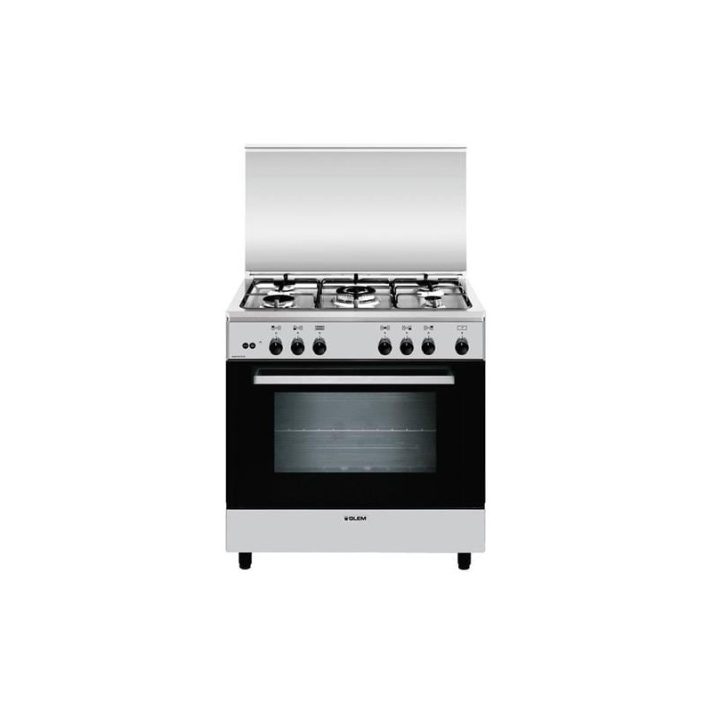 Cucina a gas glem gas a855gi classe a acciaio inossidabile [a855gi]