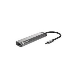 Hub natec port fowler go 2xusb-c pd 3.0 argento [ainata000000006]