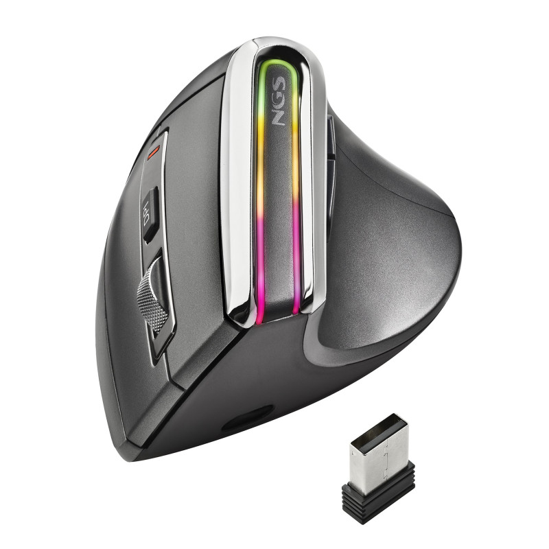 Mouse ngs evo karma wireless destro rf senza fili/bluetooth ottico