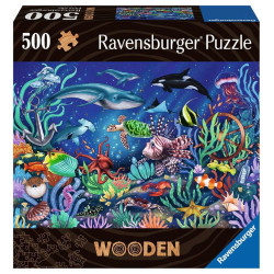 Puzzle ravensburger in legno sotto il mare 505pz multicolore [17515]
