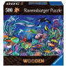 Puzzle ravensburger in legno sotto il mare 505pz multicolore [17515]
