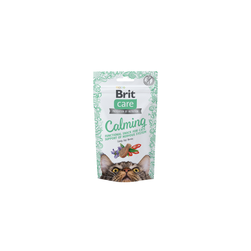 Mangime brit care cat snack calming - snack per gatti con erba