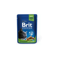 Cibo umido brit premium pollo sterilizzato per gatti 100gr