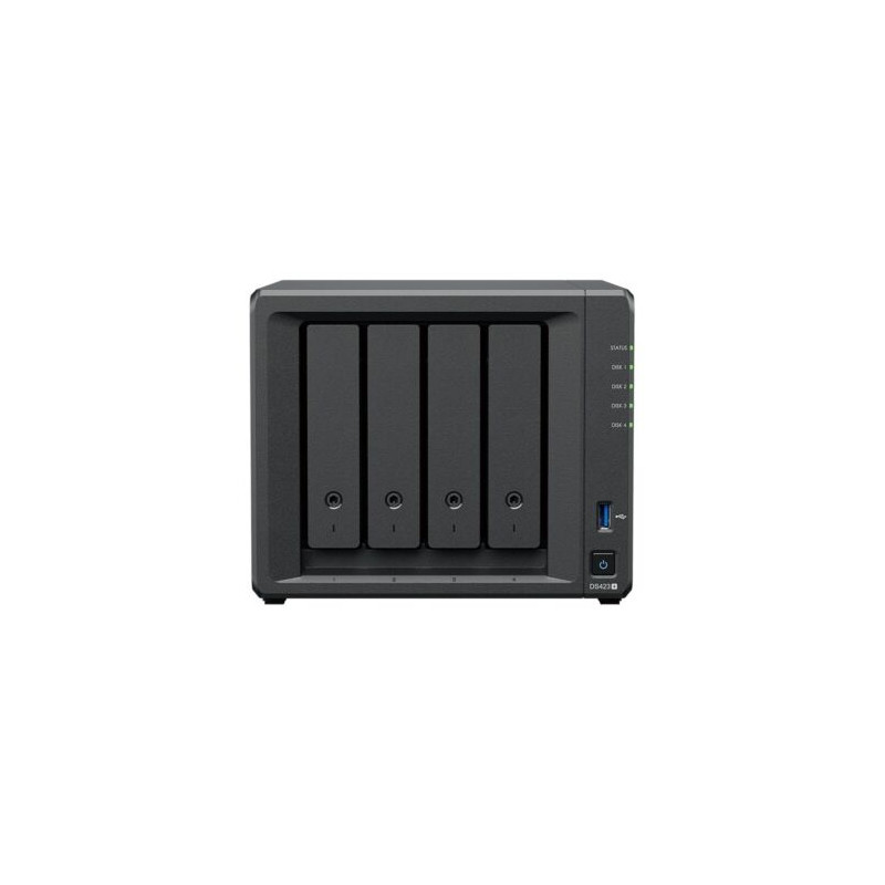 Nas synology diskstation ds423+ 2gb ddr4 8u nero [ds423+]