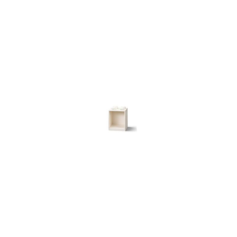 Contenitore a mattoncino lego da parete iconic wall brick 4 bianco
