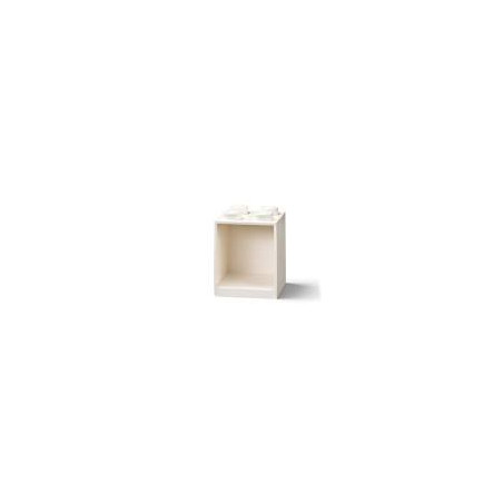 Contenitore a mattoncino lego da parete iconic wall brick 4 bianco