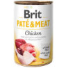 Cibo umido brit pate' e carne con pollo per cani adulti 800gr