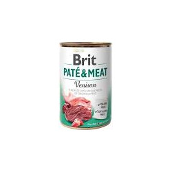 Cibo umido brit pate' e carne con cervo per cani adulti 800gr
