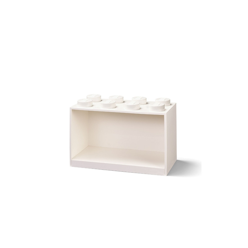 Contenitore mattoncino lego iconic wall brick 8 31.x21.1x15.9cm/bianco