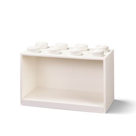 Contenitore mattoncino lego iconic wall brick 8 31.x21.1x15.9cm/bianco