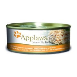Cibo umido applaws petto di pollo e formaggio per gatti adulti 156g