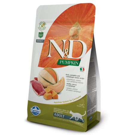 Mangime secco farmina ned zucca & anatra per gatto adulto 50gr