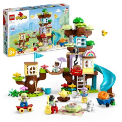 Gioco da costruzione lego duplo 3in1 casa sull'albero con figurine