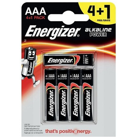 Batteria energizer power lr03 alcaline aaa 5pz [e300483605]