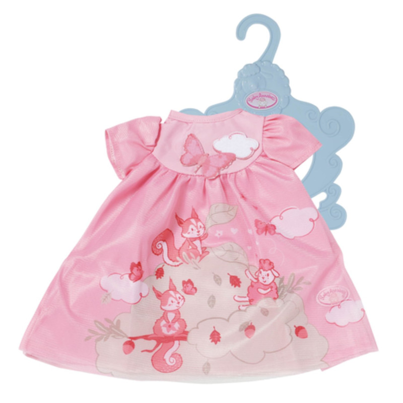 vestito per bambola zapf creation baby annabell dress 43cm rosa [709603]