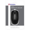 Mouse verbatim ottico da tavolo per pc 1000dpi nero/grigio [49019]