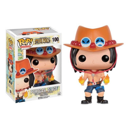 Figurina funko pop animazione 100 one piece portgas d. ace 10cm
