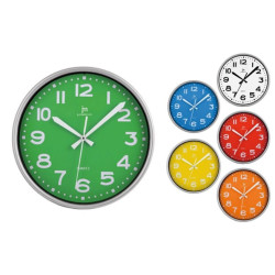 Orologio lowell justaminute da parete in quarzo cerchio bianco [00940b]