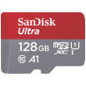 128gb scheda microsdxc sandisk ultra classe 10 grigio/rosso
