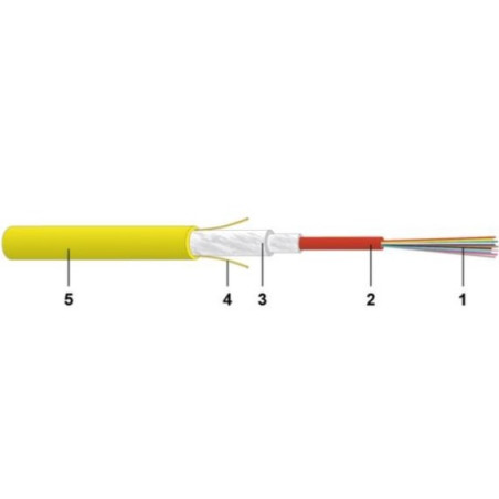 Cavo ottico datwyler 24fo os2 diel.int. cca giallo [19618200cz]