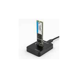 Docking station qoltec per ssd m.2 sata/ngff/usb 3.1 5gb/s nero [50314]
