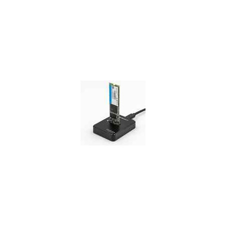 Docking station qoltec per ssd m.2 sata/ngff/usb 3.1 5gb/s nero [50314]