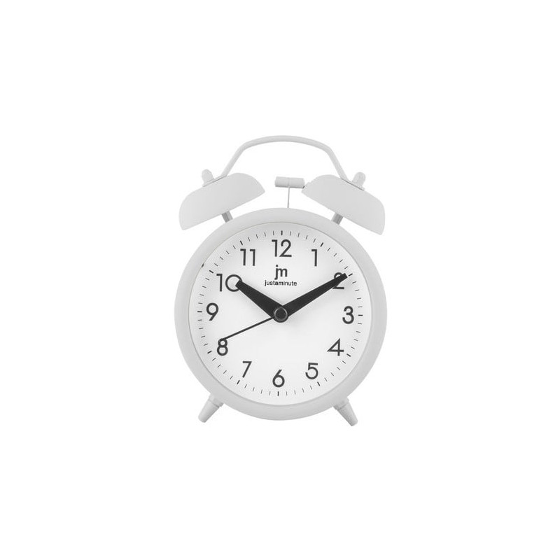 Sveglia analogica lowell al quarzo drin drin bianco
