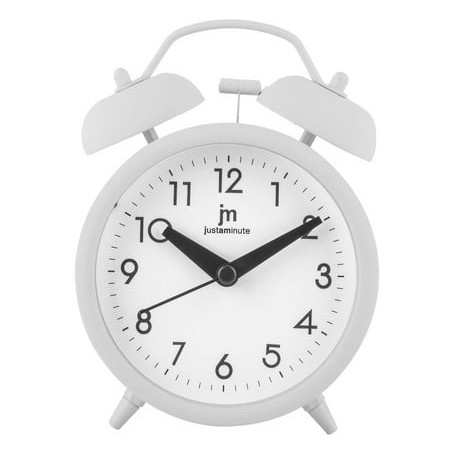 Sveglia analogica lowell al quarzo drin drin bianco