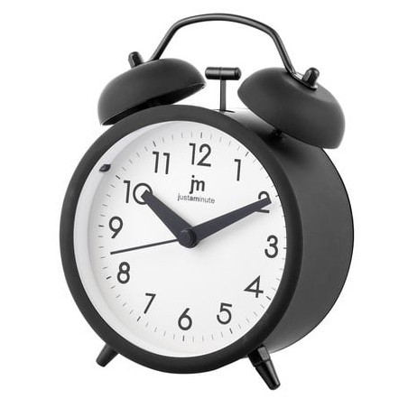 Sveglia analogica lowell al quarzo drin drin nero