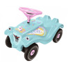 Veicolo cavalcaile big bobby car classic unicorno per bambini turchese/rosa