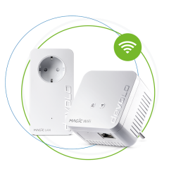 Powerline devolo magic 1 wifi 2-1-2 mini starter kit bianco