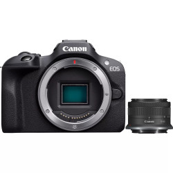 Fotocamera canon eos r100 milc 4k ultra hd 24.1mp con +rf-s 18-45mm