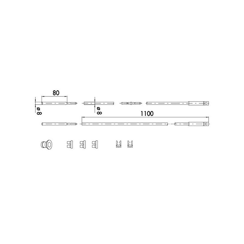 Prolunghe interne cisa ad asta dritta per serrature 16225 [06441.10.0]