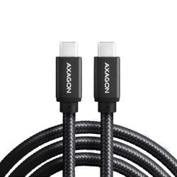 Cavo axagon usb-c a usb-c 2.0 pd 240w 5a 1.5m alu-nero