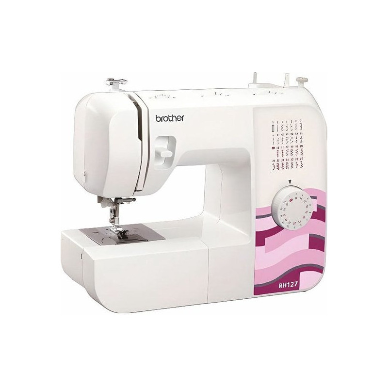 Macchina da cucire brother rh127 meccanica 13 punti/rosa/bianco [brotherrh127]
