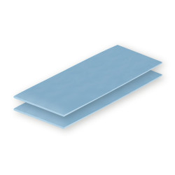 Cuscinetto termico arctic tp-3 200x100x1mm 2pz blu [actpd00059a]