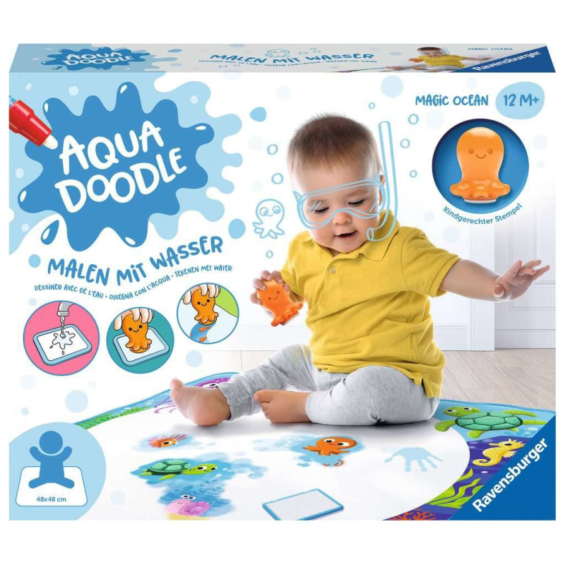 Tappetino per bambino ravensburger aqua doodle magic ocean [04568]