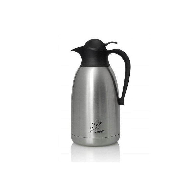 Caraffa termica promis tea print 2l in acciaio argento/nero [tmh20h]