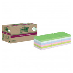 Blocco adesivo post-it super sticky 76x76mm 70 fogli colori assortiti