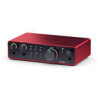 Interfaccia audio focusrite scarlett 2i2 di quarta gen rosso [ams-scarlett-2i2-4g]