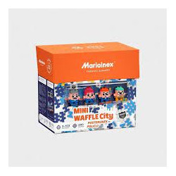 Gioco da costruzioni marioinex waffle mini blocchi stazione di polizia