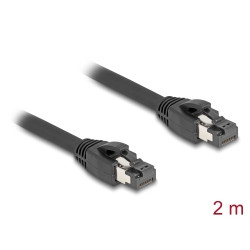 Cavo di rete delock 80234 rj45 cat.8.1 s/ftp fino a 40gbps 2m nero