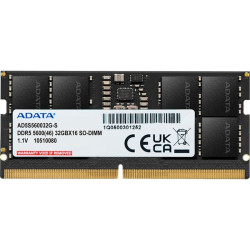 Ram so-dimm ddr5 32gb adata 5600mhz 1x32gb kit cl46 1.1v [ad5s560032g-s]