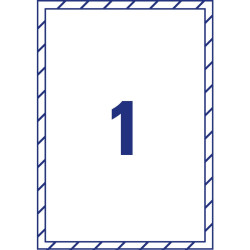 Etichette in polipropilene consumabili avery a4 210x297mm rettangolare/ricoperte