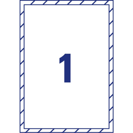 Etichette in polipropilene consumabili avery a4 210x297mm rettangolare/ricoperte