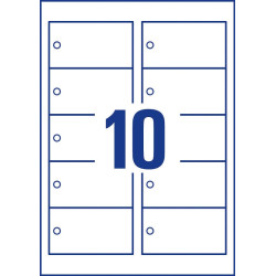 Etichette non adesive consumabili avery a4 rettangolare 90x50mm 220g