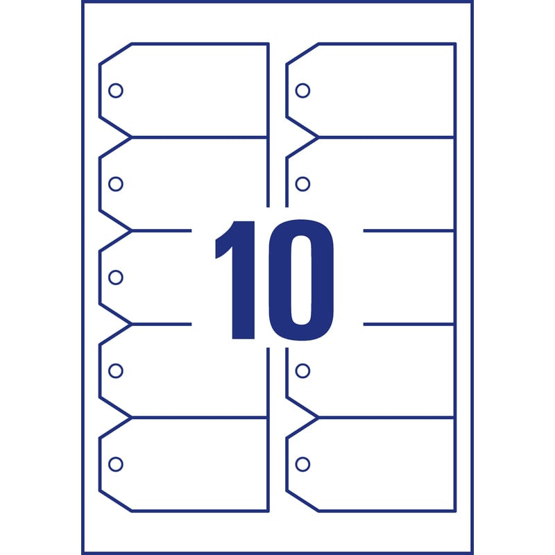 Etichette pendenti non adesive consumabili avery a4 rettangolare